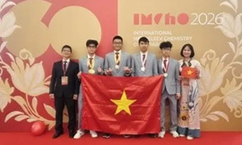 Đoàn học sinh Việt Nam giành 4/4 huy chương tại Olympic Hóa học quốc tế Mendeleev 2026