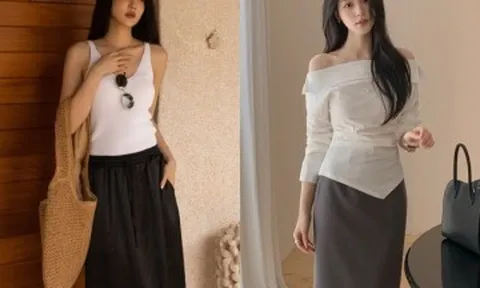Mùa Hè chị em học thuộc 4 công thức diện chân váy suông này là sành điệu mọi lúc, outfit cuốn hút hẳn ra