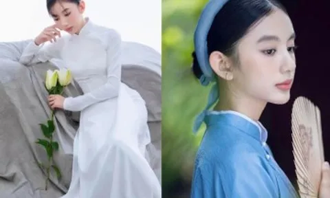 Cô bé 16 tuổi cao 1m70, nhan sắc thanh thuần, dịu dàng như bước ra từ trong tranh, là con của Hoa hậu nổi tiếng