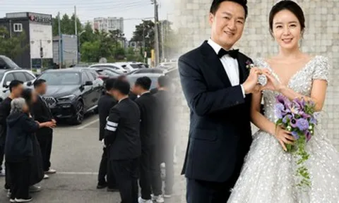 Vợ diễn viên phim 'Shiri' gục ngã bên linh cữu chồng, ôm con gái khóc nghẹn
