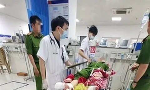 Đại úy công an bị tấn công tại trụ sở đã được phẫu thuật sọ não và nối lại bàn chân
