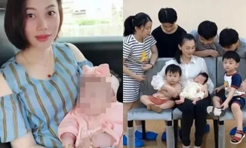 Bà mẹ mắn đẻ, 13 năm sinh 7 con, hỏi ra mới biết chồng không giống người bình thường