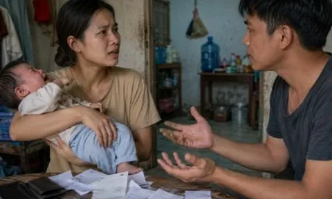 Chồng không muốn cho con nhập viện vì tốn tiền
