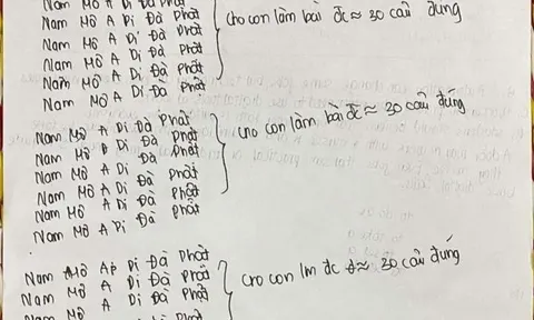 Tờ giấy nháp 'cầu điểm cao' gây chú ý của sĩ tử thi vào lớp 10