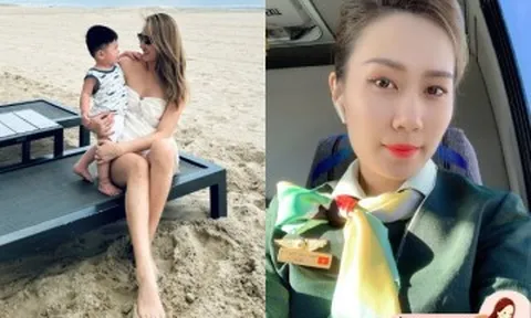 Nữ tiếp viên hàng không gốc Lâm Đồng rời cabin máy bay sinh con, cậu bé 2 tuổi nói được 3 thứ tiếng