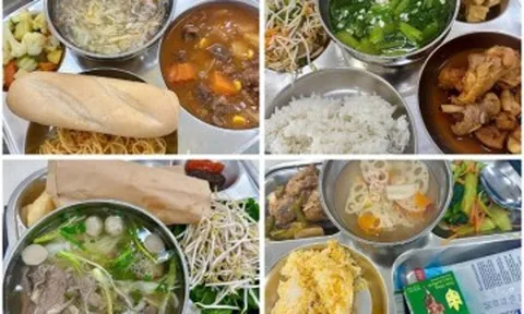 Cơm trưa ở "ngôi trường học phí 9 con số" gây xôn xao cõi mạng, nhiều phụ huynh bàn tán lượng thức ăn