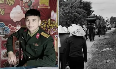 Ca sĩ Hòa Minzy về quê tiễn biệt và lời nhắn xúc động gửi Thượng úy Lê Văn Thắng