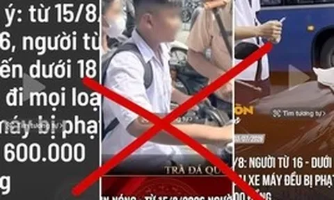 Cục CSGT bác bỏ thông tin 'người từ 16 đến dưới 18 tuổi đi mọi loại xe máy đều bị phạt'