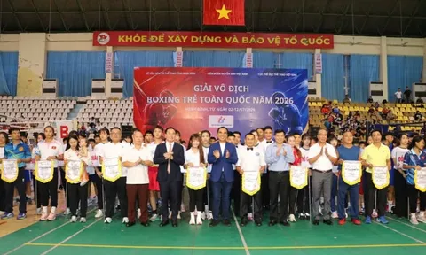 Hơn 500 vận động viên tham dự Giải vô địch Boxing trẻ toàn quốc năm 2026