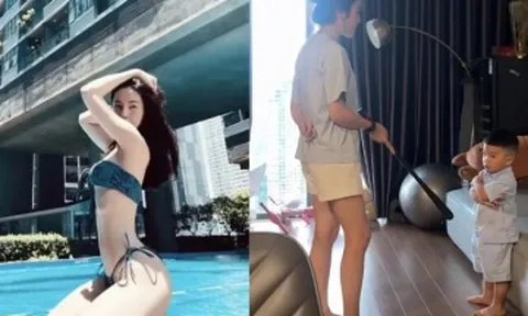 Bị con đánh, vợ đại gia của Quang Hải nghiêm khắc dạy dỗ, thái độ của người phụ nữ bên cạnh gây chú ý