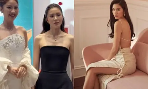 Ngỡ ngàng nhan sắc Tăng Thanh Hà khi đứng cạnh nàng hậu kém 13 tuổi là fan lúc nhỏ, tuyệt chiêu góc mặt giúp không "lép...