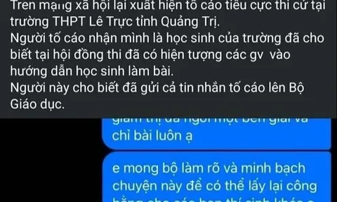 Công an vào cuộc vụ nghi vấn tiêu cực tại điểm thi ở Quảng Trị