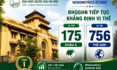 Đại học Quốc gia Hà Nội đứng thứ 175 châu Á và 756 thế giới