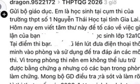 Kết quả xác minh thông tin tố học sinh ở Gia Lai gian lận thi tốt nghiệp