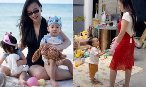 Cặp song sinh giành đồ chơi, Phương Oanh lập tức vào vai phản diện, chỉ 3 giây mà ai cũng tấm tắc
