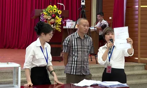 Hát Môn: Đấu giá thành công 25 thửa đất