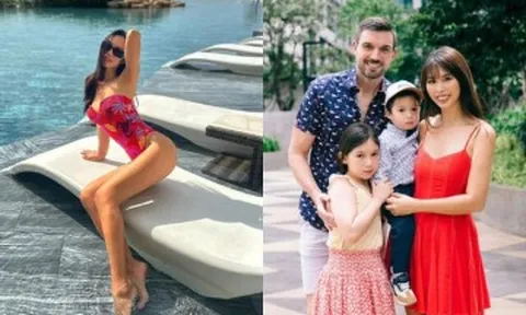 Nữ sinh THPT chuyên Hà Nội - Amsterdam từng bị xét nét ngoại hình nay là siêu mẫu nóng bỏng, đẻ 2 con đẹp như thiên thần