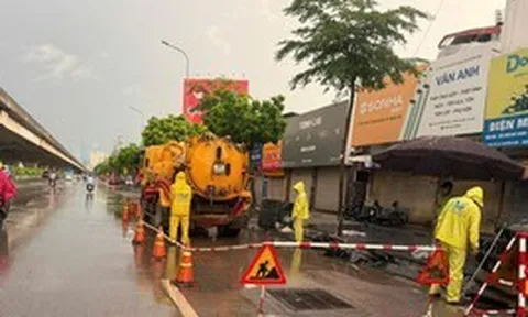 Hà Nội khắc phục nhanh các điểm ngập sau trận mưa lớn