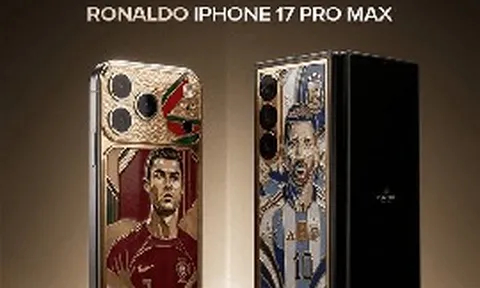 Điện thoại mạ vàng 24K của Messi và CR7 chính thức lộ diện: Chỉ có 19 chiếc trên toàn thế giới, giá khiến dân tình “ngã ngửa”