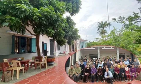 3 anh em họ ở Hưng Yên xây nhà chung sân, chung cổng trên mảnh đất 1.400m2