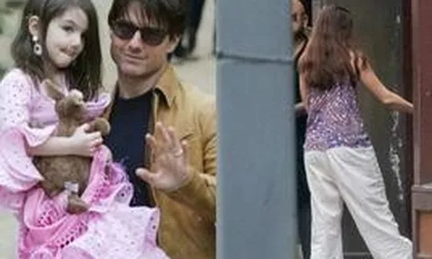 "Tóm dính" khoảnh khắc Suri Cruise lộ diện sau khi cắt đứt quan hệ với bố ruột Tom Cruise