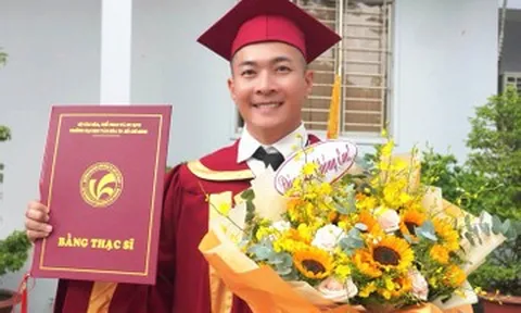 'Hoàng tử xiếc' Quốc Cơ tốt nghiệp thạc sĩ, xúc động cảm ơn vợ là MC nổi tiếng