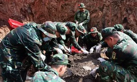 Thêm 25 hài cốt liệt sĩ và nhiều di vật được tìm thấy tại Công viên Lê Thị Riêng