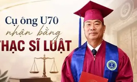 U70 nhận bằng Thạc sĩ Luật