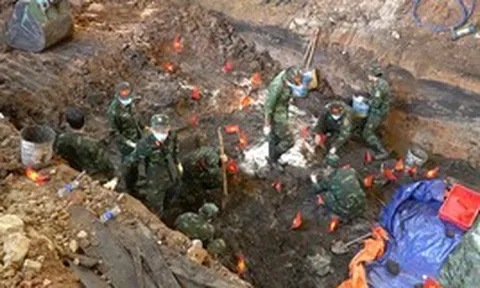 Thêm 24 hài cốt liệt sĩ được tìm thấy tại Công viên Lê Thị Riêng