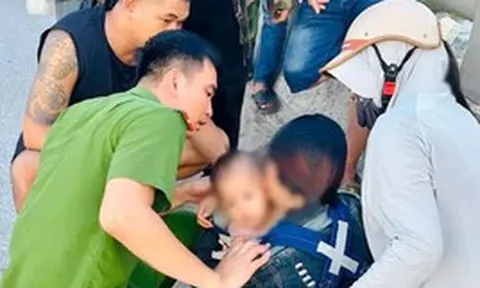 Người mẹ trẻ ôm con nhỏ lên cầu định tự tử