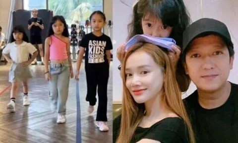 Con gái Trường Giang - Nhã Phương học mẫu nhí cùng cặp song sinh nhà Vân Trang, 3 nhóc tỳ thần thái chuyên nghiệp