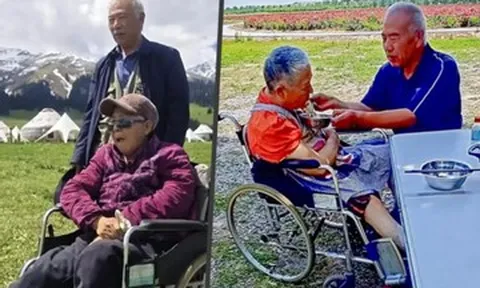 Chồng biến ô tô thành nhà, hơn 10 năm đưa vợ bị liệt đi khắp Trung Quốc