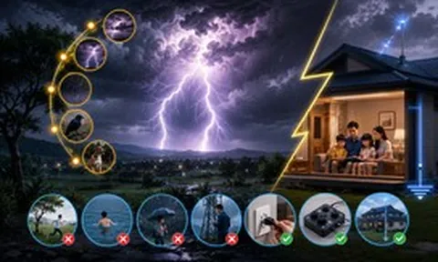 Những dấu hiệu cảnh báo sét sắp đánh và cách phòng tránh