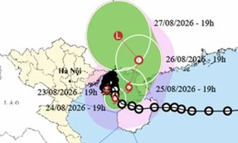 Bão số 4 mạnh lên cấp 9, giật cấp 11, đêm nay mưa lớn ở Đông Bắc và đồng bằng Bắc Bộ