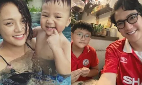 Sau 10 năm bố mẹ ly hôn, con trai DV Thu Quỳnh lớn phổng phao, cao 1m6, gương mặt là "bản sao" Chí Nhân