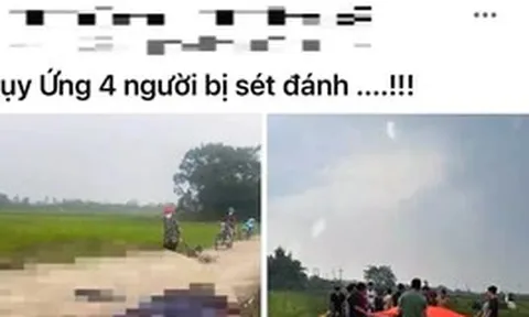 Thực hư thông tin '4 người bị sét đánh' ở Hà Nội