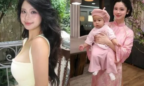 Cô gái Việt được báo Trung khen đẹp như Angelina Jolie, đẻ con xong đẹp nõn nà, dân tình ghen tỵ với bố đứa trẻ