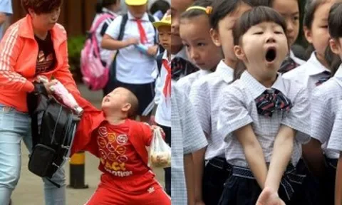 Cười chảy nước mắt với 7749 khoảnh khắc "hân hoan" ngày tựu trường của "khối măng non" sáng 5/9