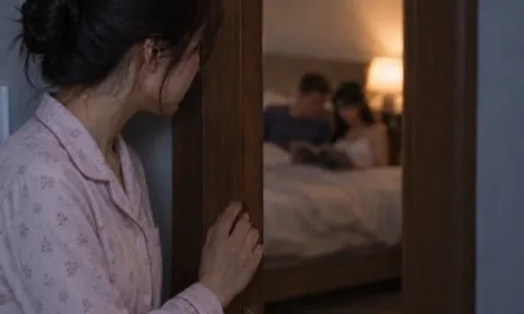 Chị gái đưa gia đình về quê chơi, tình cờ tôi đi ngang phòng anh chị rồi tấm tắc mãi về anh rể