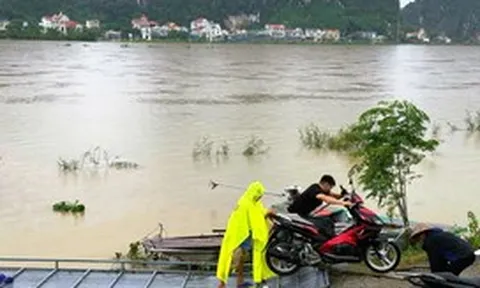 Nước sông Hoàng Long đạt đỉnh, sông Đáy tiếp tục lên, cảnh báo ngập lụt trên diện rộng
