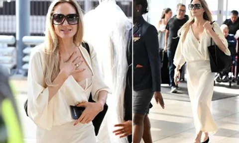 Nữ diễn viên Angelina Jolie sexy hiếm thấy ở tuổi 51