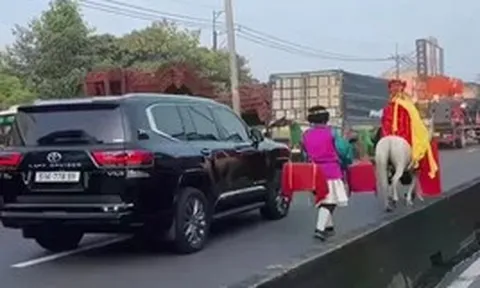 Xác minh clip 'thầy trò Đường Tăng' cưỡi ngựa trên làn ô tô ở TP.HCM