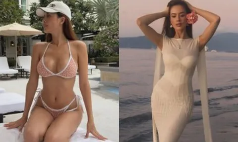 Cô giáo Lâm Đồng diện bikini khoe dáng nóng bỏng, sắc vóc mẹ 2 con bốc lửa ở tuổi U40