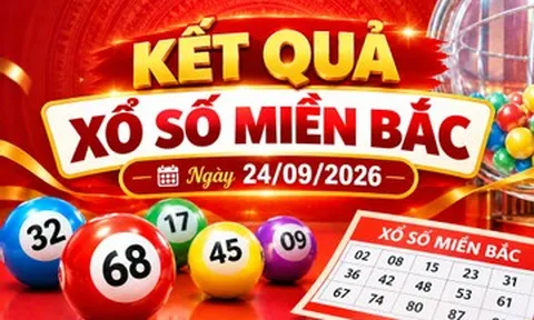 Kết quả xổ số miền Bắc hôm nay 24/09/2026