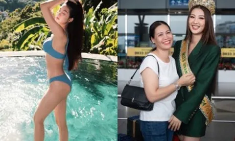 Hoa hậu diện bikini khoe làn da trắng như bông bưởi, có mẹ là Hiệu trưởng, bố là Phó viện trưởng