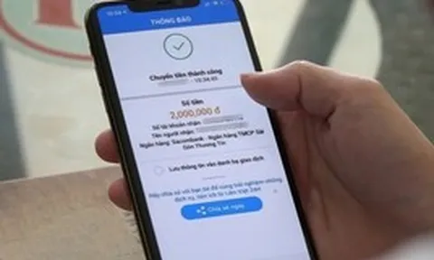 Tất cả người dân cần kiểm tra tài khoản ngân hàng khi có giao dịch chuyển tiền như sau