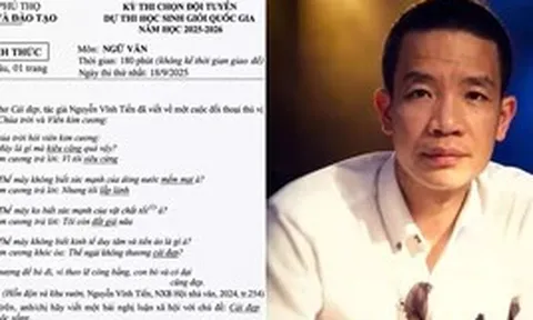 Bài thơ ‘Cái đẹp’ của Nguyễn Vĩnh Tiến trong đề thi học sinh giỏi bị chê thảm họa, Sở GD&ĐT Phú Thọ lên tiếng làm rõ