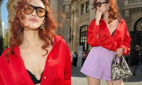 Nàng dâu hào môn xuống phố Pháp diện đồ lộ nội y gợi cảm, xách túi hơn 200 triệu đồng khoe vẻ đẹp sành điệu