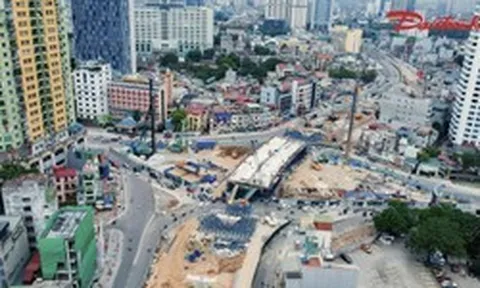 Hai cầu vượt Vành đai 1 Hà Nội dần thành hình, hướng tới hoàn thành cuối năm