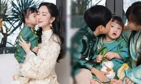 3 nhóc tỳ nhà Hoa hậu Đặng Thu Thảo sinh ra đã ngậm thìa vàng, visual đẹp như thiên thần